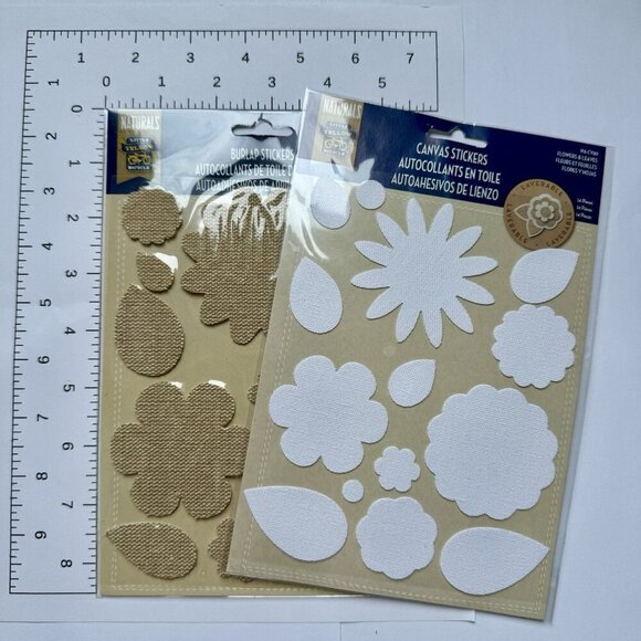Scrapbooking Embellishments Cork Canvas Burlap New Lot Of 32 Packs - Picture 12 of 16